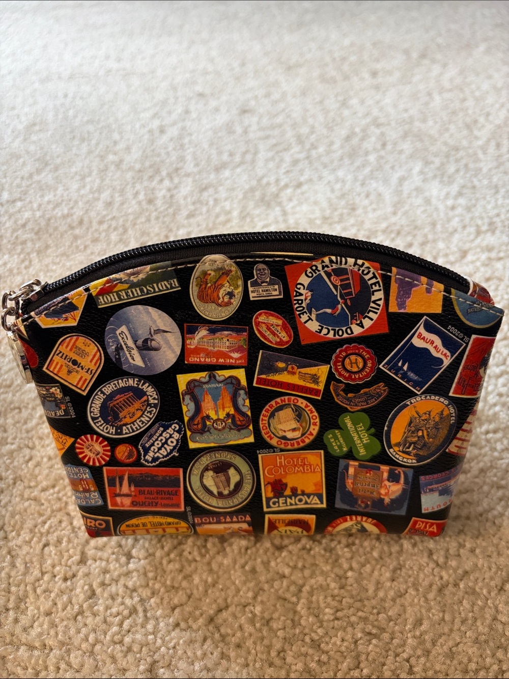 Sydney Love Hotel Label Pattern Small Clutch